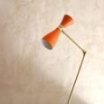 Lampe articulée, abat jour diabolo