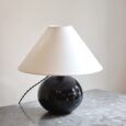 Petite lampe boule noire